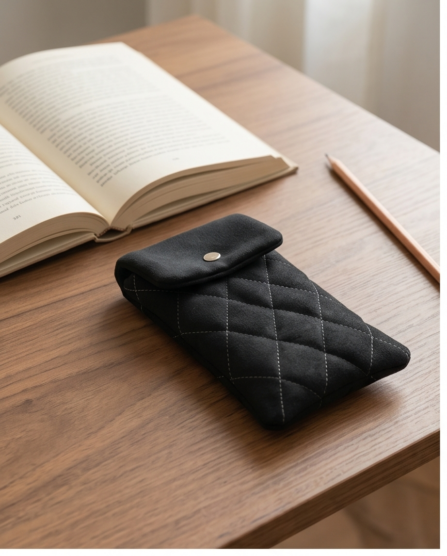 Porta lentes de felpa