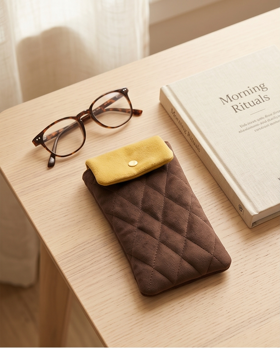 Porta lentes de felpa