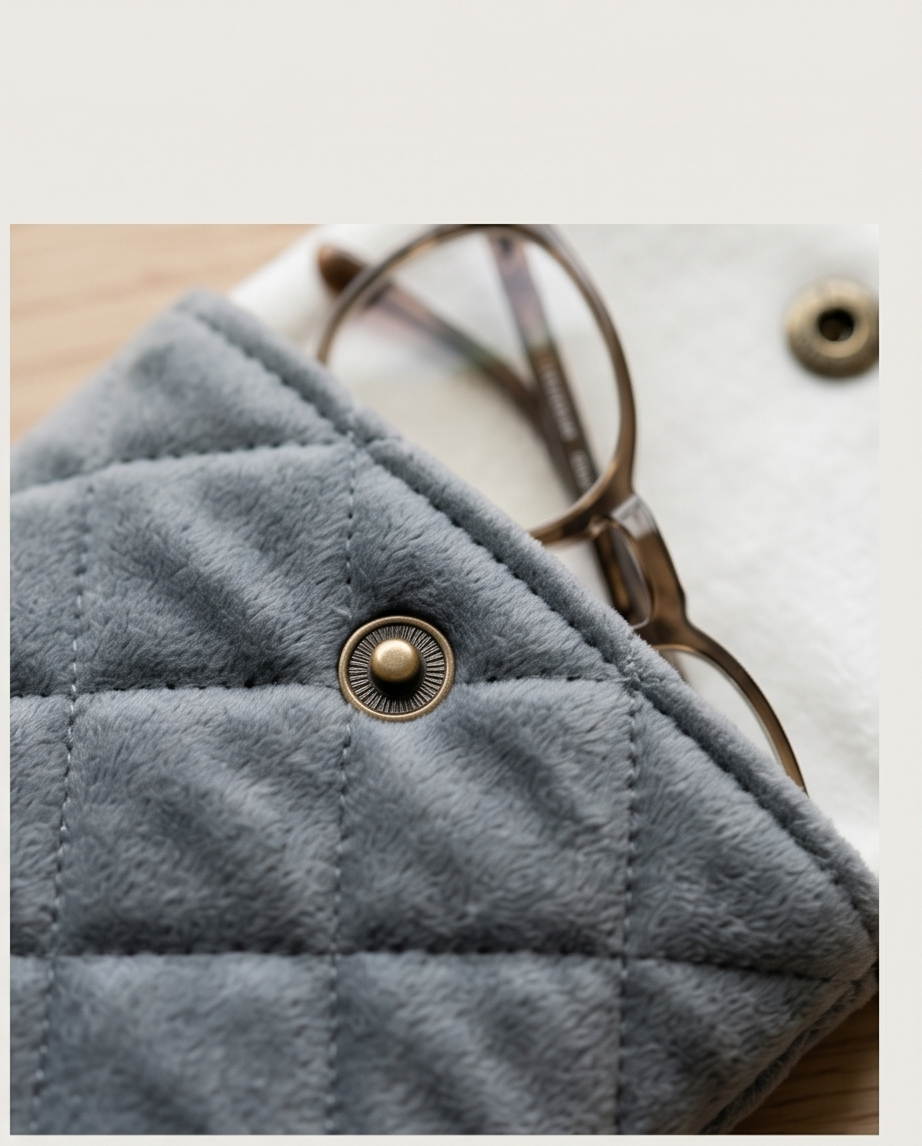 Porta lentes de felpa